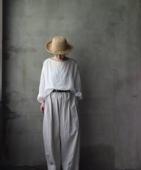 cavane キャヴァネ / Tunic long-sleeve Linen100シャツ / ca-26087