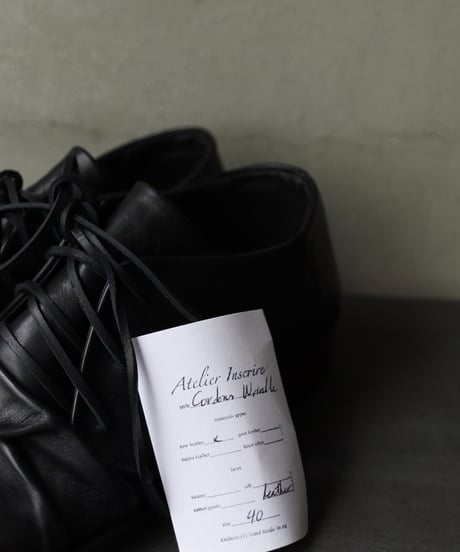 Atelier Inscrireアトリエ インスクリール / CORDONES WRINKLE靴 / At-25005