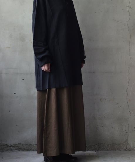 MAVRANYMA / Organic Low Cotton Henley Long-sleeve / Mav-24003