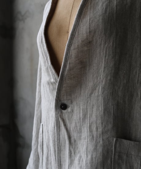 klauseクロイゼ / Belarus Linen綾織/中厚手Gown Short / kla-26008