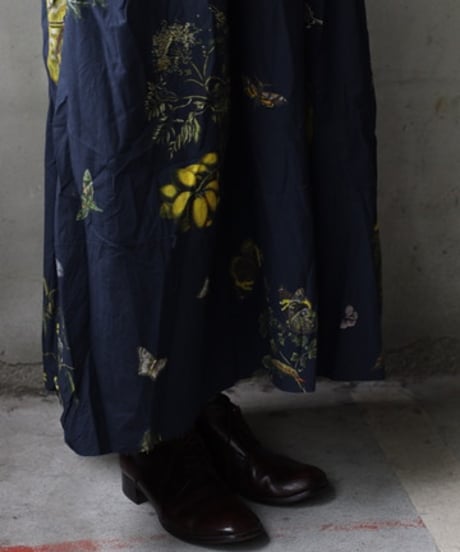 ALEKSANDR MANAMISアレクサンダーマナミ/ NATURA BLEU LOOSE FRONT DRESSワンピース/ am-25013