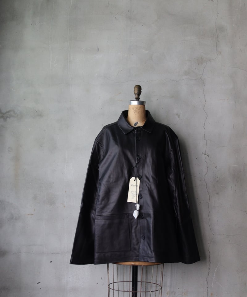 山羊革コート Bergfabel Mサイズ バーグファベル Bergfabel バーグファベル / LONG COAT WITH HOODコート / B