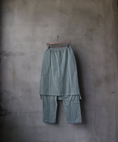 Dulcamara ドゥルカマラ /ピグメントジャージーレイヤードスカートPT UNISEX / dl-25008(D125-P1151)