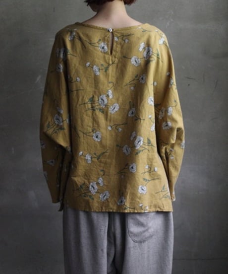 cavane キャヴァネ / Brushed-Cotton Long-sleeveシャツ / ca-24201