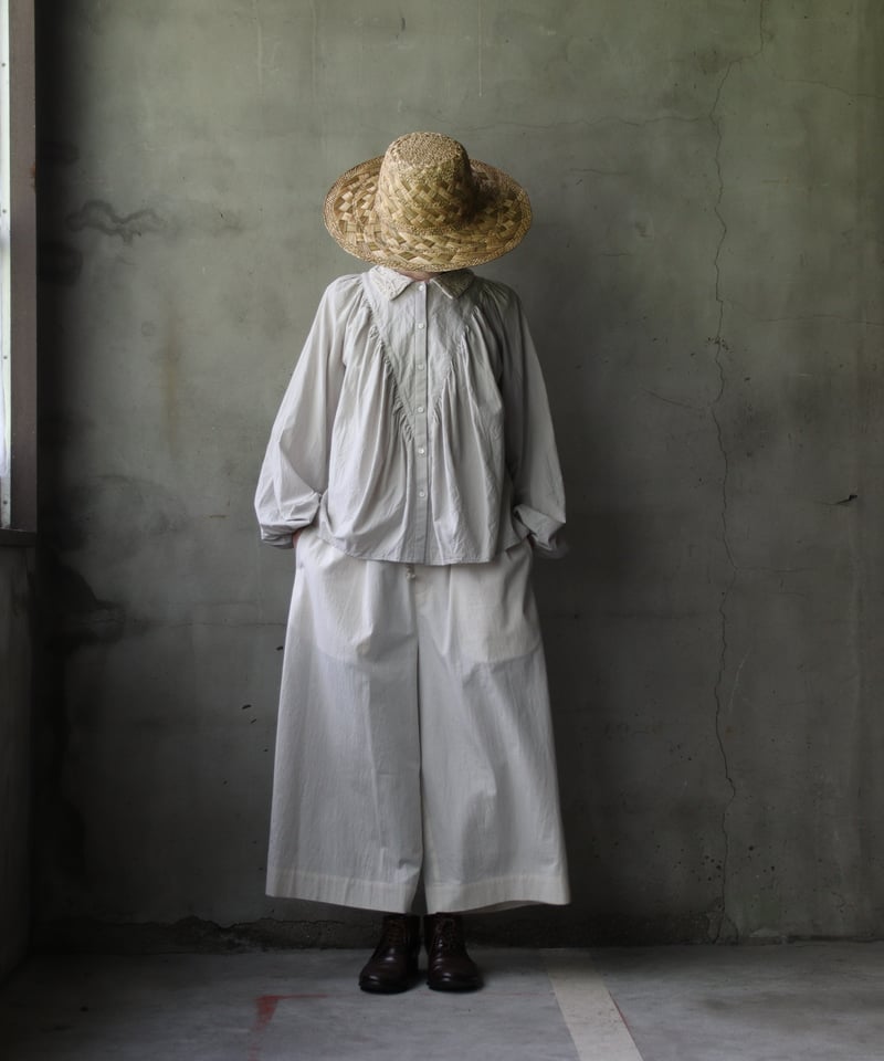 cavane キャヴァネ / Lace collar Raglan blouse Cotton cavane キャヴァネ / Lace collar Raglan blouse Cotton