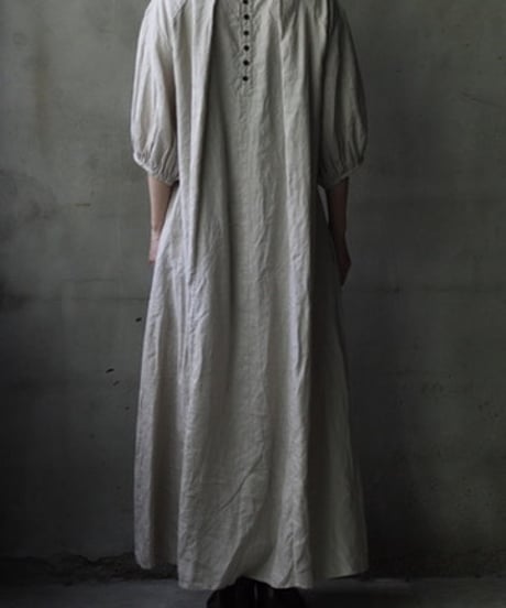 cavane キャヴァネ / Over Tuck Linen100 Dressワンピース / ca-25100