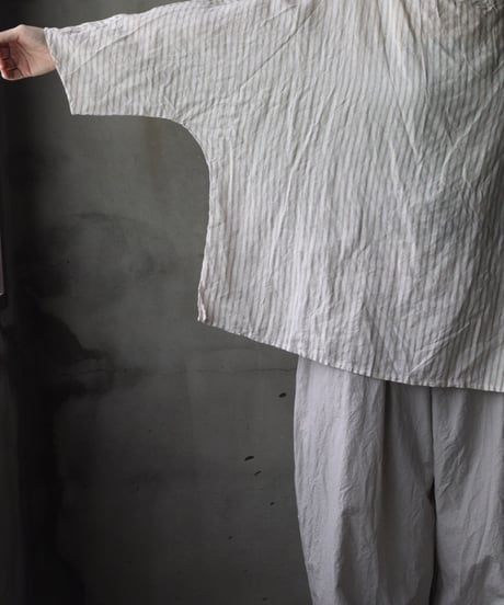 cavane キャヴァネ / Tunic long-sleeve Linen100シャツ / ca-26086