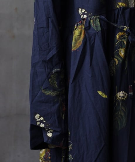 ALEKSANDR MANAMISアレクサンダーマナミ/ NATURA BLEU LOOSE FRONT DRESSワンピース/ am-25013