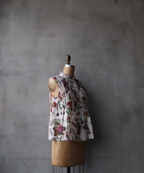 MARIA TURRIマリア・トゥッリ / BOTANICAL SHIRTノースリーブ / MA-26008(49103)