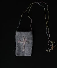 Antonia Rossi (Antomoon)/ Embroidered little pouch omamori vintage Necklaceネックレス / An-25014