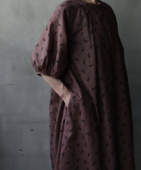 cavane キャヴァネ / Over Tuck Paisley Dressワンピース / ca-25125