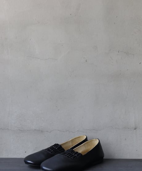 TATAROU with cavane limited shoes /【受注生産】Shirred slip-on Lamb靴 / Tat-26001
