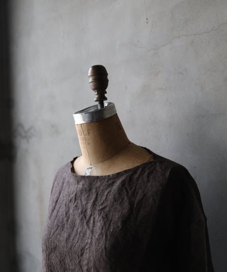 klauseクロイゼ / Herdmans Irish Linen C.S.Boat Neck Shirt / kla-26013
