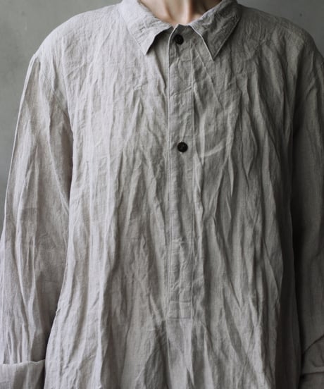 cavane キャヴァネ / Chemise Maison With Col Linenプルオーバーシャツ / ca-25054