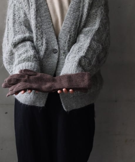William Bruntonウィリアムブラントン / Cashmere Long Rib Cuff Gloves 手袋 / Wi-25001