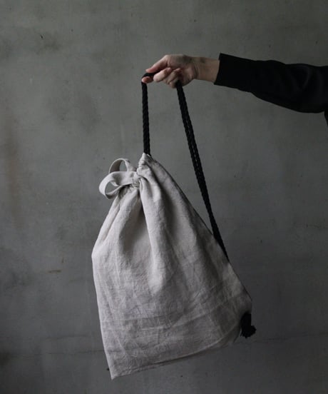 cavane キャヴァネ / Rope sack linen100バッグ/ ca-25135