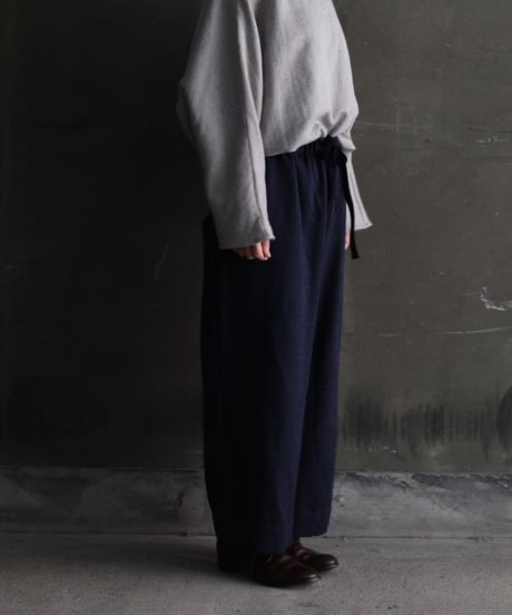 cavane キャヴァネ / Wool-blend Wide easy-pantsパンツ/ca-24195