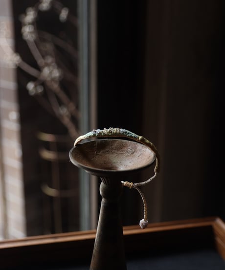Antonia Rossi (Antomoon)/ Artisan Embroidered bracelets in vintage silkブレスレット / An-26009