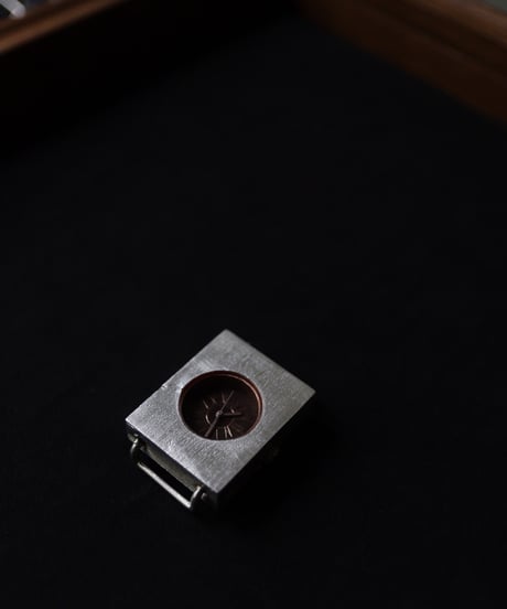 cavane Accessories / Silver925 Leather bangle watch" SQUARE " 時計 / ca-25950