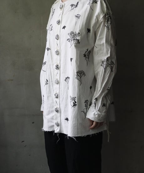Cavalier Meiko Takahashi / Collarless garden shirt #39/ Me-23007