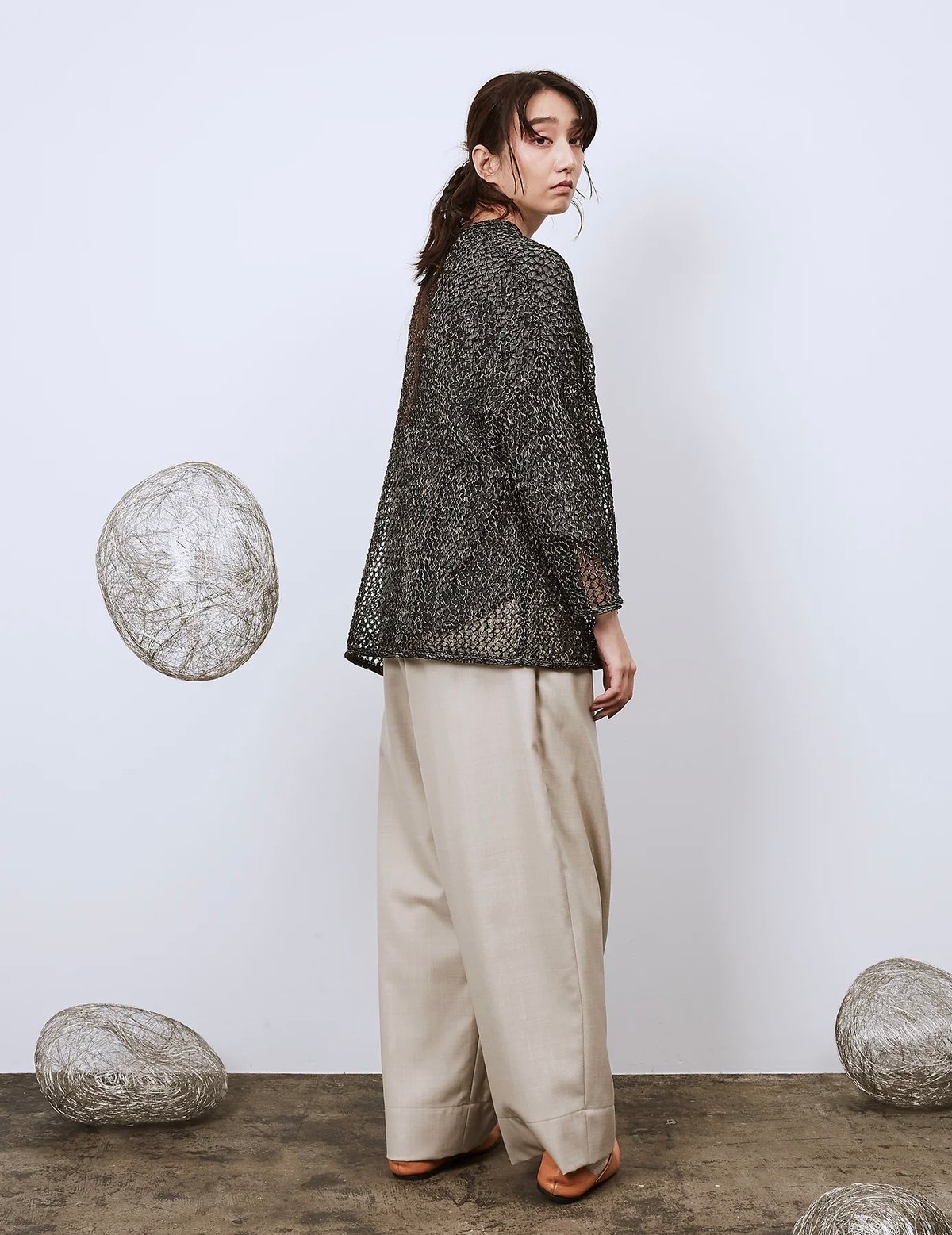 Dulcamara ドゥルカマラ　2タック　よそいきパンツ Dulcamara ドゥルカマラ /よそいきシンプル2タックワイドPT UNISEX