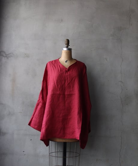 klauseクロイゼ / C.S Wide V Neck Shirt Belarus Linen / kla-26021