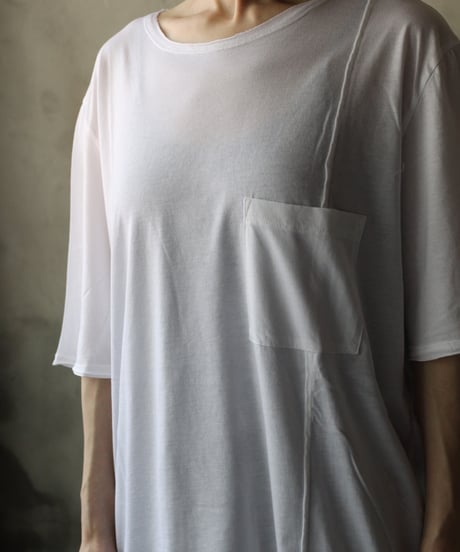 daubドーブ / SIDE PANEL OVER T-SHIRT WITH POCKET Tシャツ / da-25007