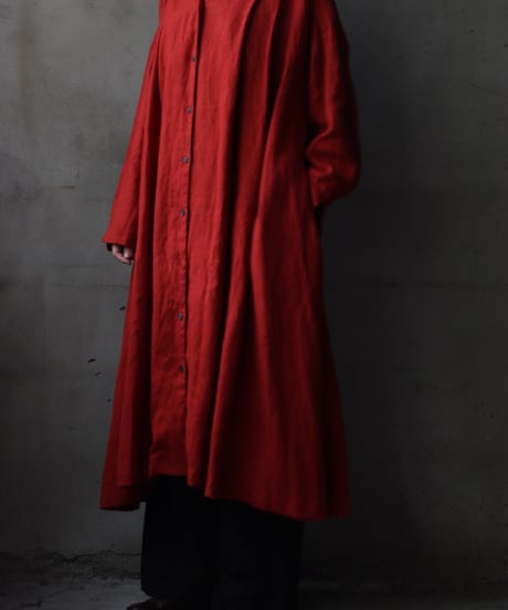 cavane キャヴァネ / Over-Dress Coat linen100ドレスコート / ca-25163