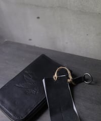 ALEKSANDR MANAMISアレクサンダーマナミ/ AM-T SOFFIETTO WALLET - BLACK革財布 /am-26015