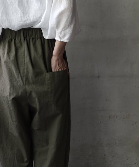 cavane キャヴァネ / Wide Cotton/Linen100 TrousersⅡ パンツ/ ca-25108