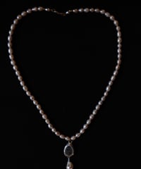 Atelier Inscrire アトリエ インスクリール / COSTUME JEWELLERY SHUNGITE NECKLACEネックレス / At-25025