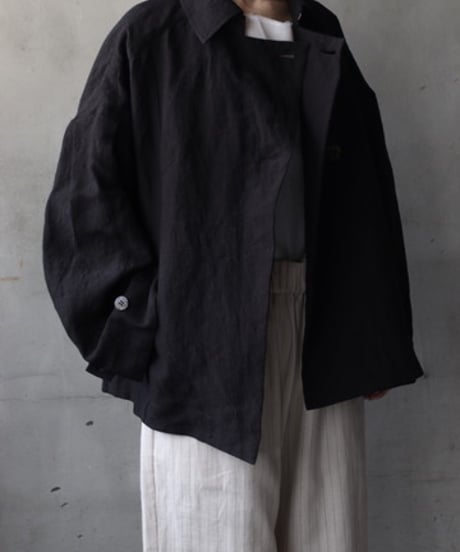 cavane キャヴァネ / Short trench JK Linen100ショートトレンチ / ca-26044