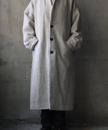 cavane キャヴァネ / Traditional Wool100 Herring-Bone Over Coatコート / ca-25158