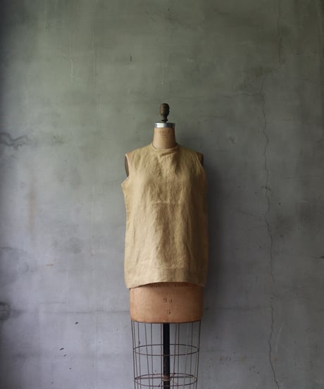 der antagonist デ アンタゴニスト / linen sleeveless tunicシャツ / S7BLSF24