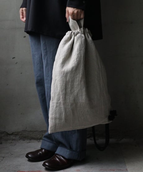 cavane キャヴァネ / Rope sack linen100バッグ/ ca-25135