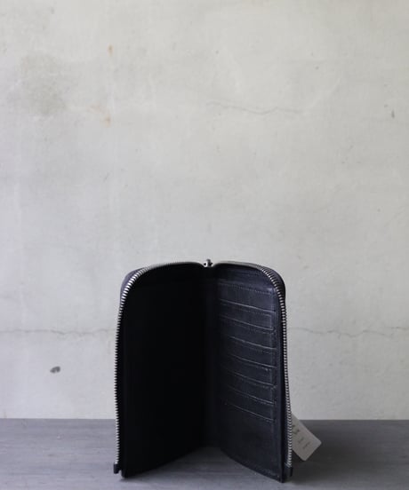 ALEKSANDR MANAMISアレクサンダーマナミ/ AM-T SOFFIETTO WALLET - BLACK革財布 /am-26015