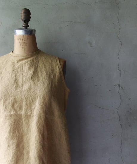 der antagonist デ アンタゴニスト / linen sleeveless tunicシャツ / S7BLSF24