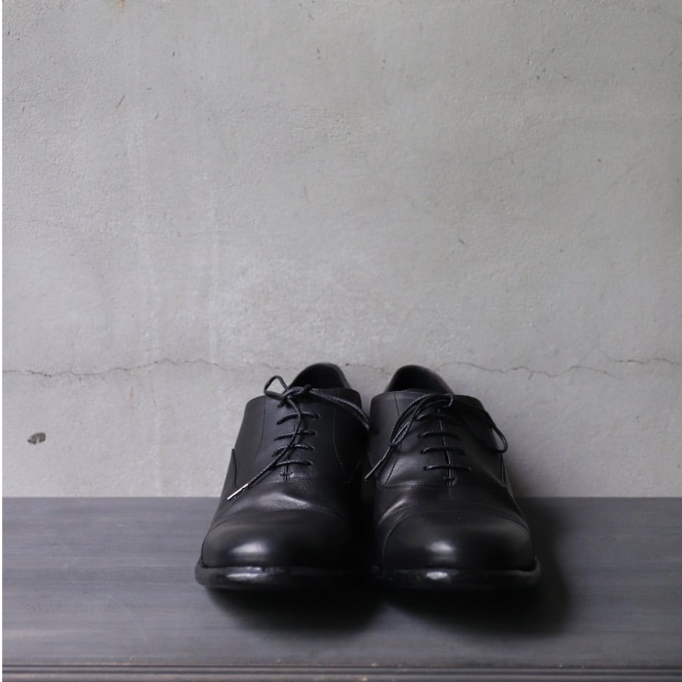 靴 Suginari Morimoto Chelsea Boots 7Hole Mid Cut Boots / Smooth Nubuck Leather. Black. SUGINARI