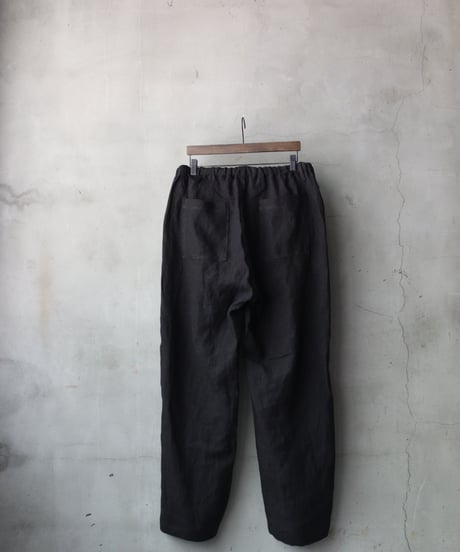 klauseクロイゼ / 天日干し綾Twill Linen Loose Fitting Tapered Wide 2 / kla-26032