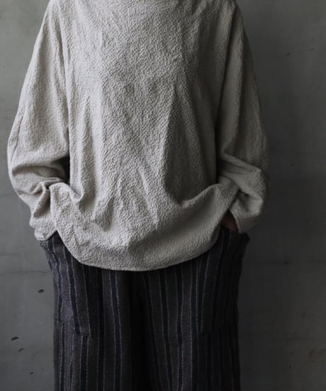cavane キャヴァネ / Tunic long-sleeve Cotton&Woolシャツ / ca-25151