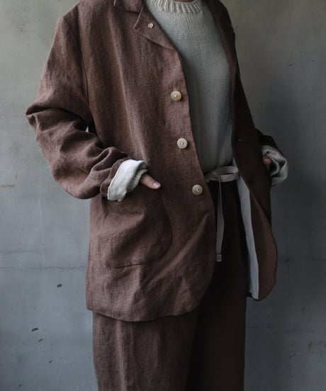 der antagonist デ アンタゴニスト / Belgian linen locksmith jacketジャケット /J30BLTB23/24