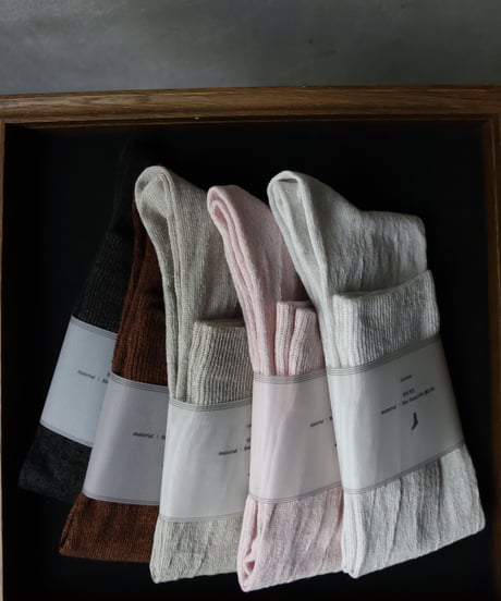 cavane キャヴァネ / Linen socksリネンソックス / ca-22804