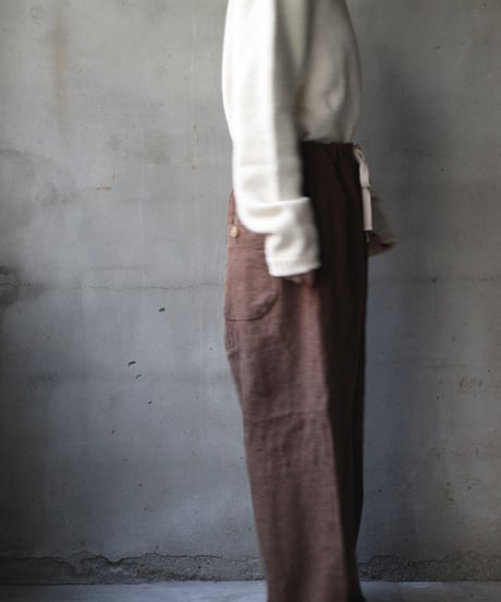 der antagonist デ アンタゴニスト / Belgian linen-trousersパンツ / P12BLTB23/24
