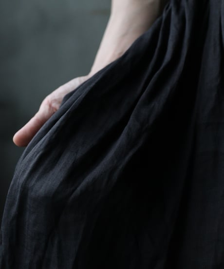 cavane キャヴァネ / Gathered dress linen100ワンピース / ca-25119