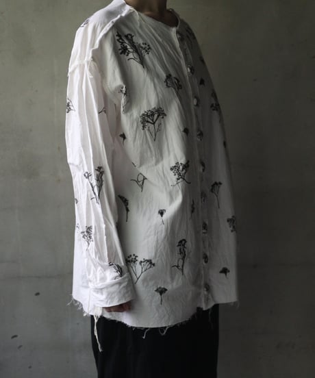 Cavalier Meiko Takahashi / Collarless garden shirt #39/ Me-23007