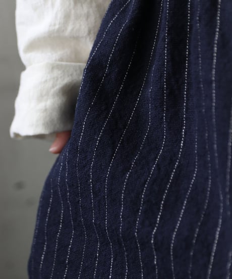 klauseクロイゼ / C/L Stripe Loose Fitting Tapered Trousers (平織/中厚手) / kla-25010