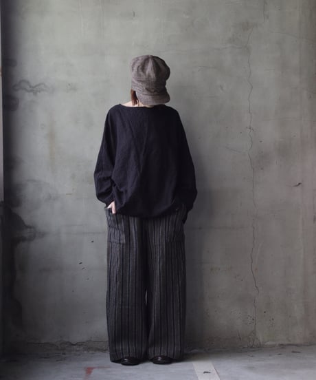 cavane キャヴァネ / Tunic long-sleeve Cotton&Woolシャツ / ca-25153