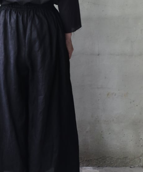 cavane キャヴァネ / Wide Petti Pants Linenパンツ/ca-25091