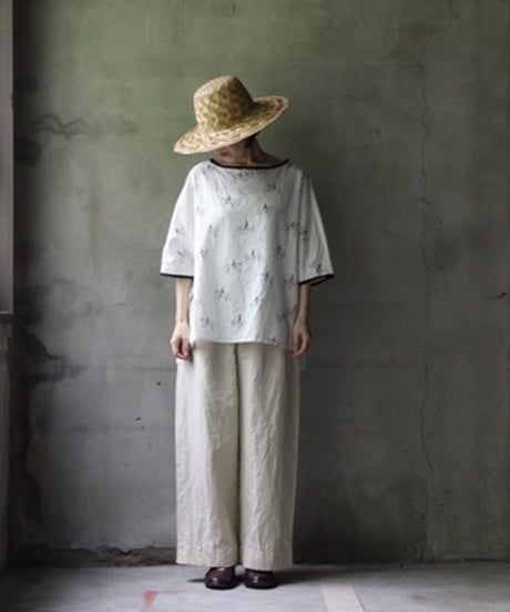 cavane キャヴァネ / Tunic half-sleeve Cotton/Linen100シャツ / ca-25081