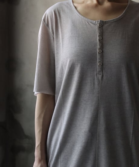 daubドーブ / HENLEY NECK T-SHIRT CENTRAL SEAM Tシャツ / da-25011